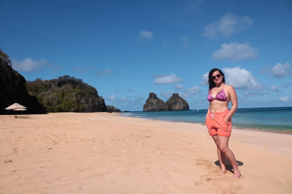 Praia do Bode com os dois irmãos de fundo