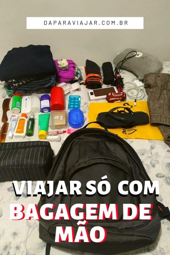 Viajar só com bagagem de mão