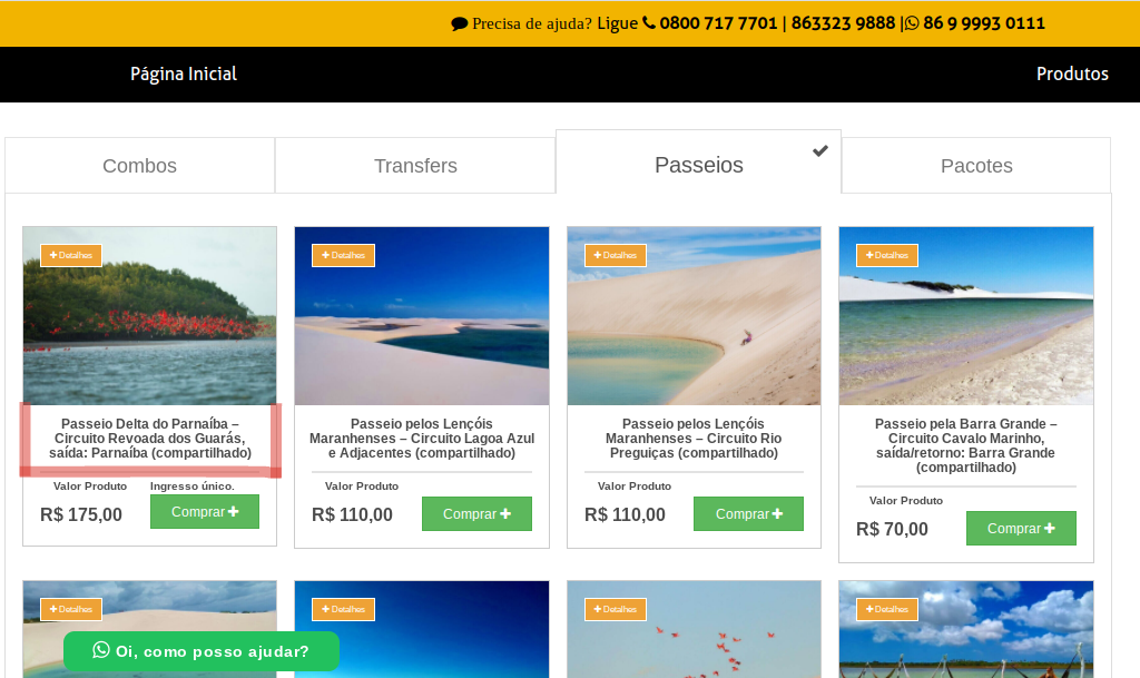 Site da Rota Combo