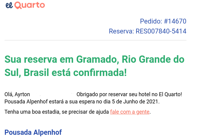 Como realizar a reserva na plataforma El Quarto?