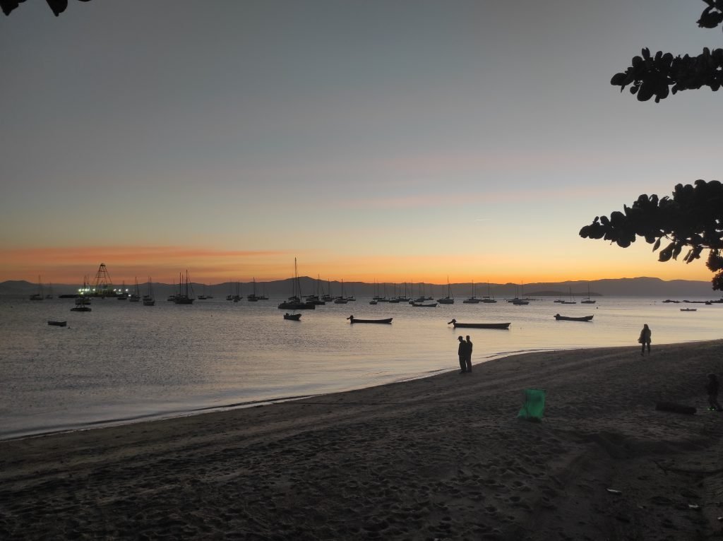 O incrível pôr do sol em Santo Antônio de Lisboa