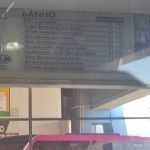 Preços de banho na rodoviária